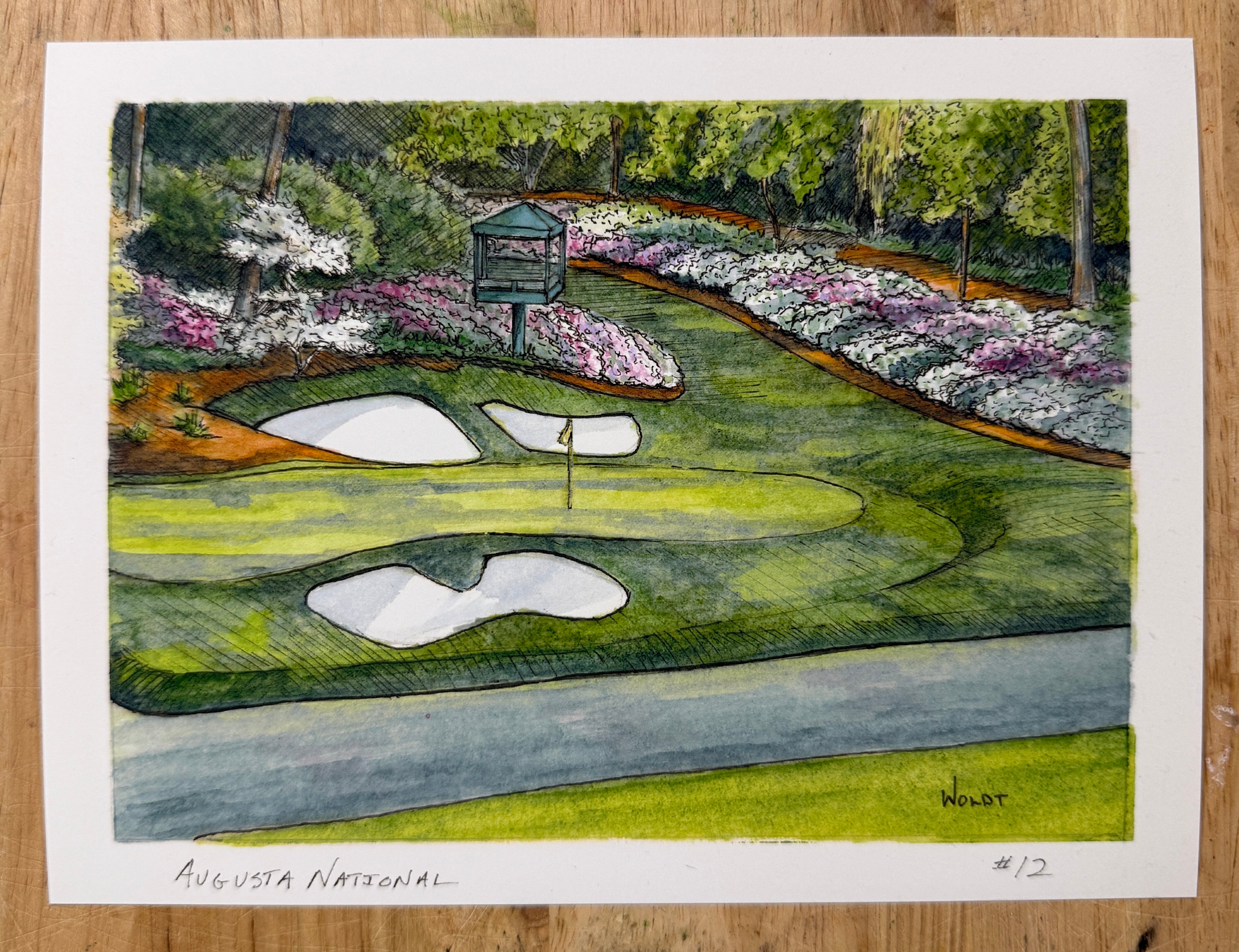 Augusta National #12 - Limited Edition Print (6" x 8")