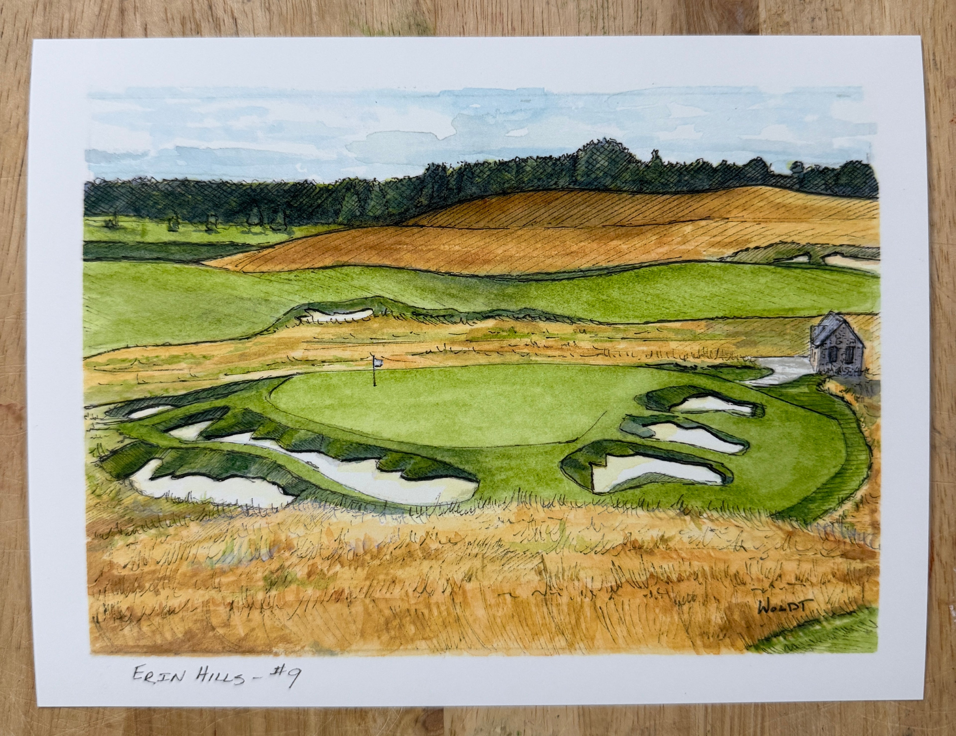 Erin Hills - #9 - Limited Edition Print (6" x 8")