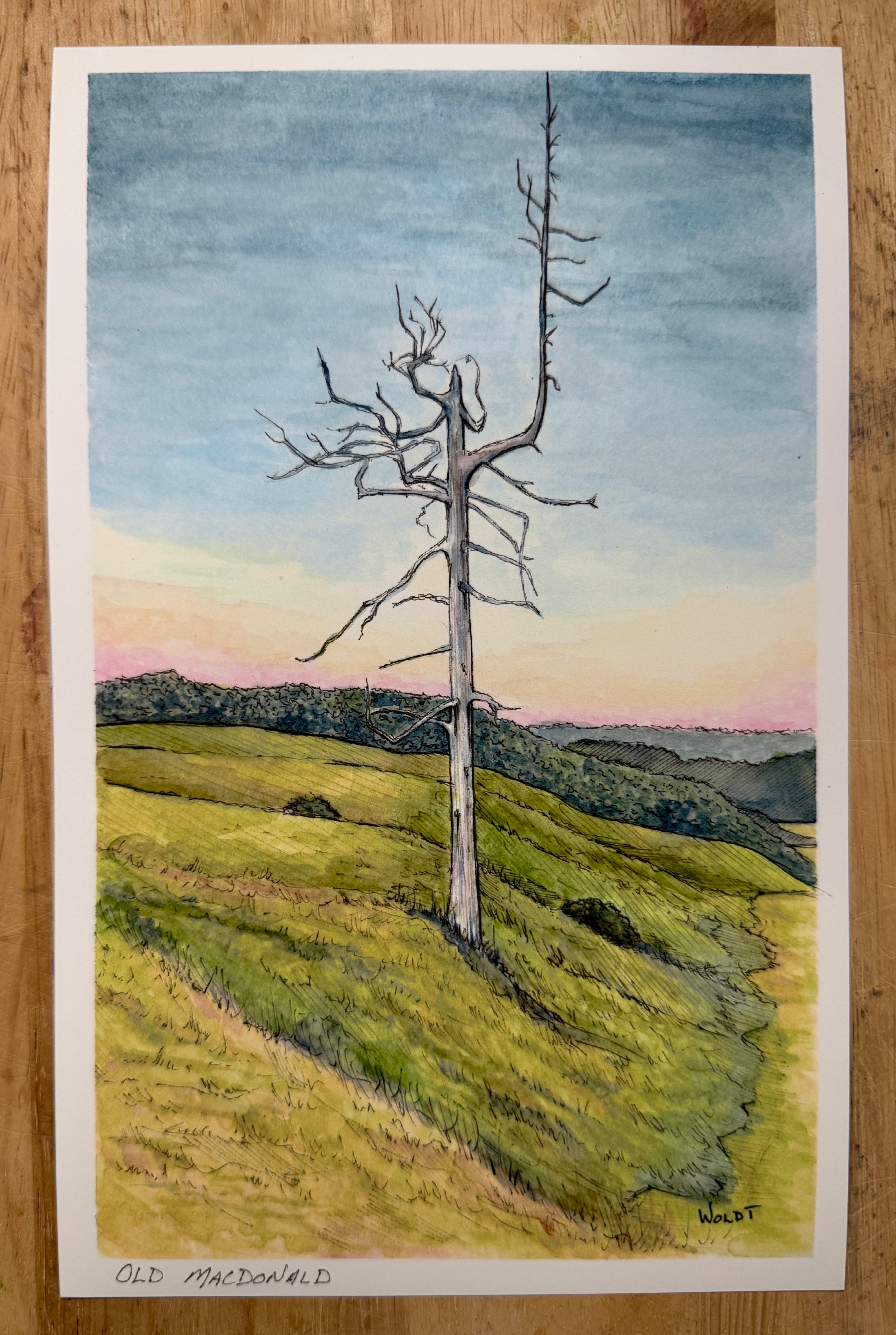 Old MacDonald - Limited Edition Print (6" x 9.5")