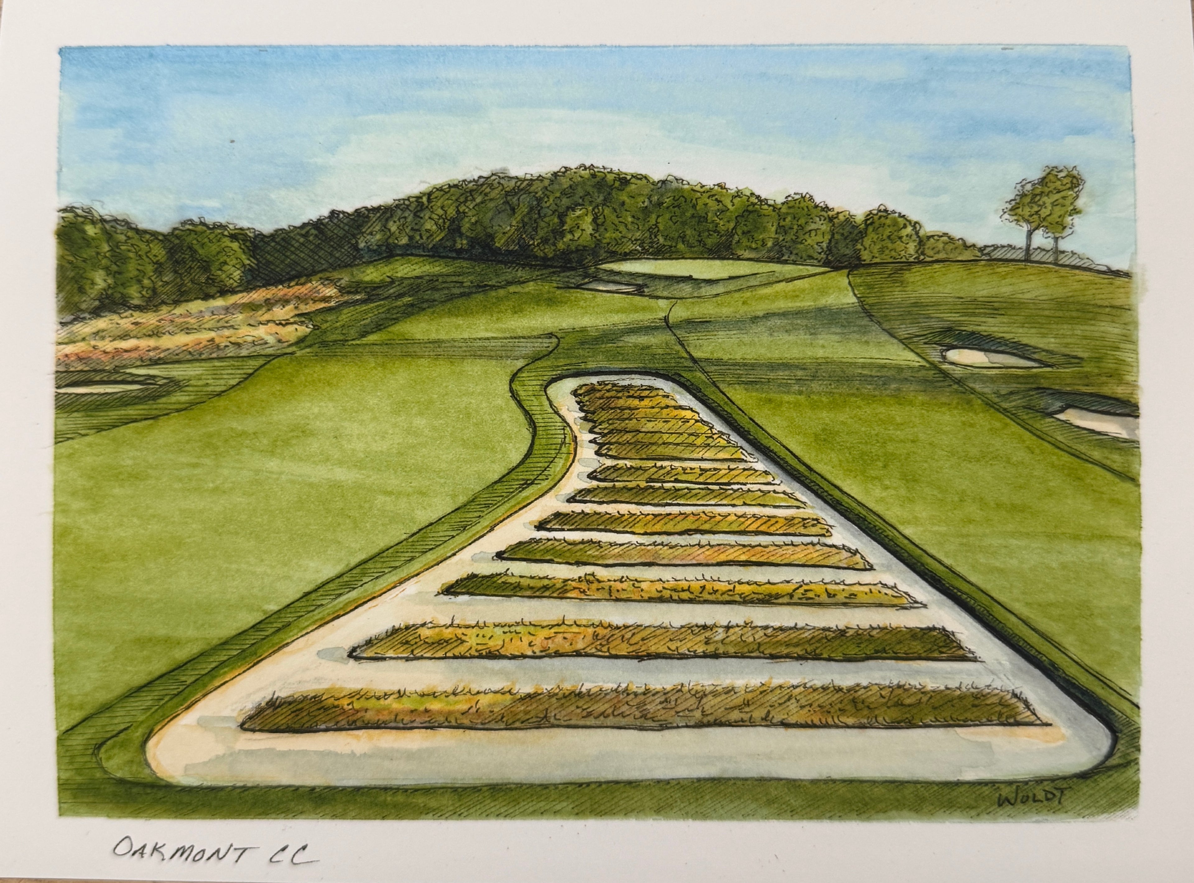 Oakmont CC - 6" x 8" - Print