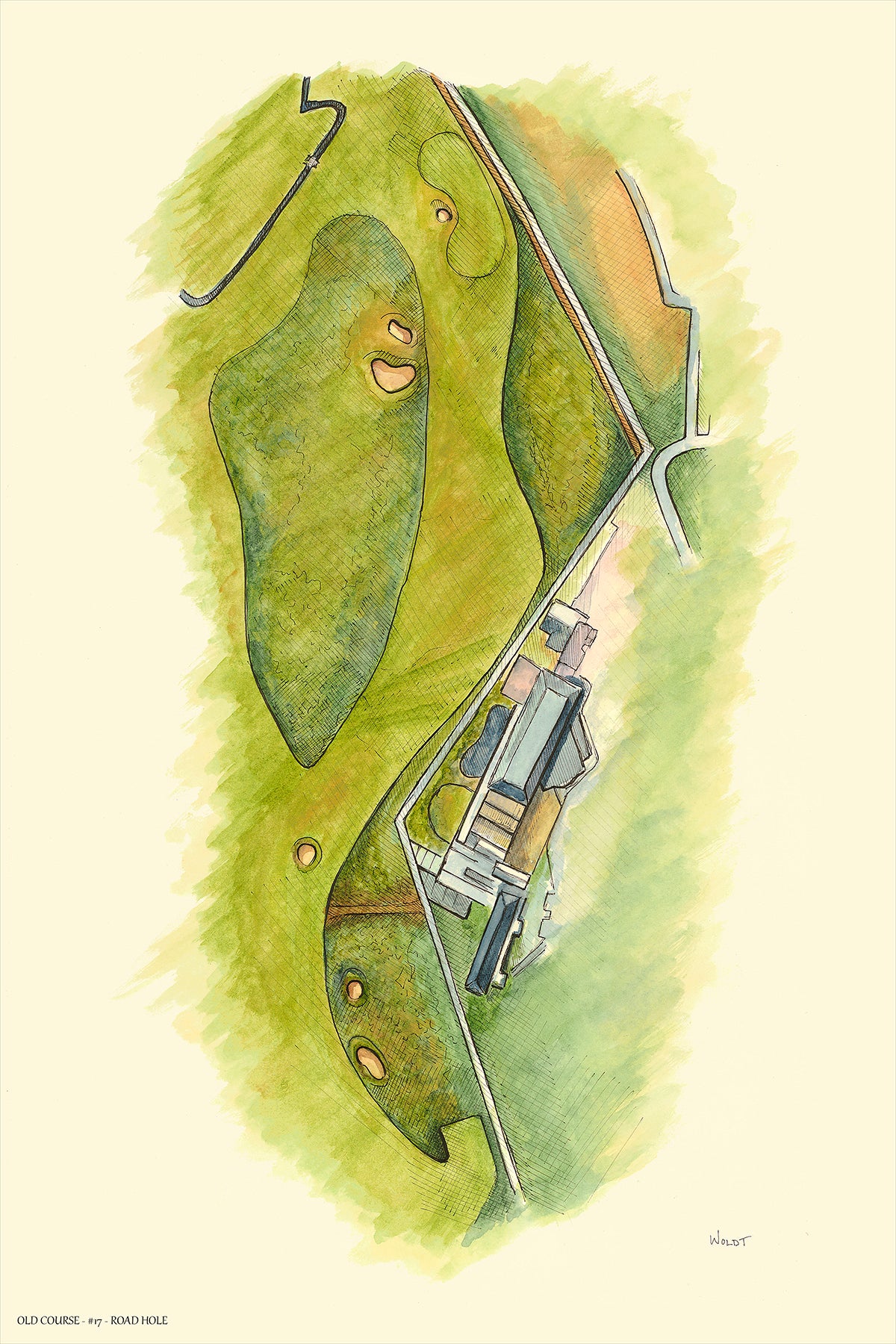 The Road Hole - Print - 8" x 12"