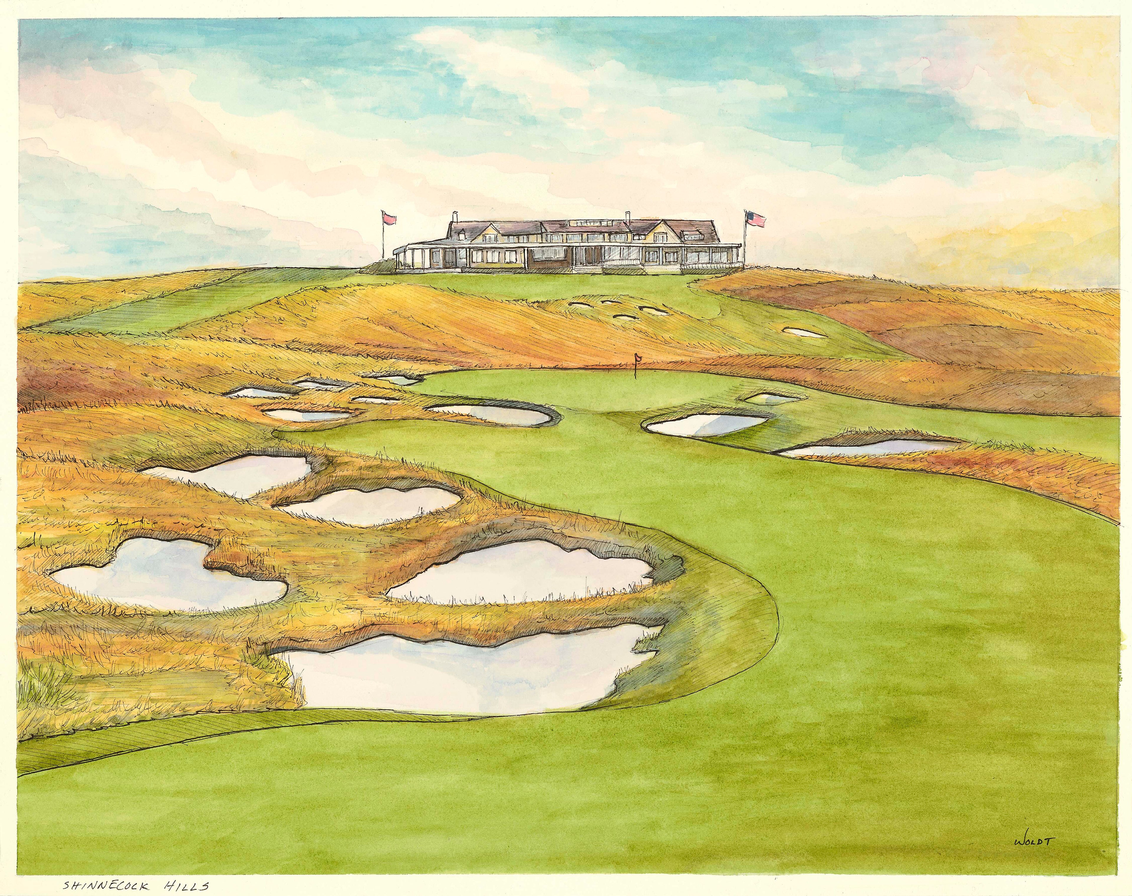 Shinnecock Hills - 11" x 14"